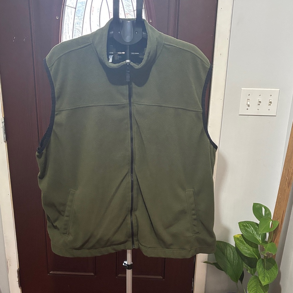Saddlebred Men's Dark Green Fleece Vest Size XXL
